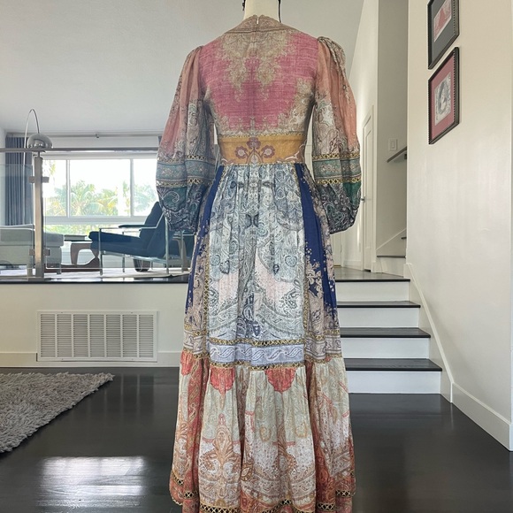 Elegant Multicolor Bohemian Maxi Dress - Picture 2 of 6